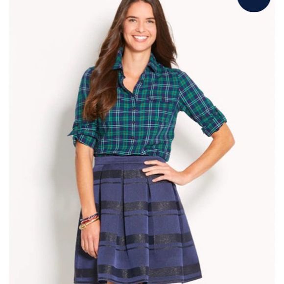 Vineyard Vines Yuletide Popover Shirt - Picture 1 of 5